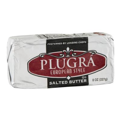 Plugra European Style Salted Butter, 8 oz