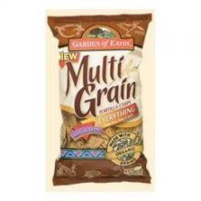 Garden of Eatin, Tortilla Chips Multi Grain Everything Poppy Seed, Onion & Garlic, 9 oz