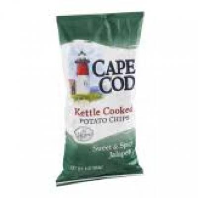 Cape Cod Kettle Cooked Potato Chips Sweet & Spicy Jalapeno, 8 oz