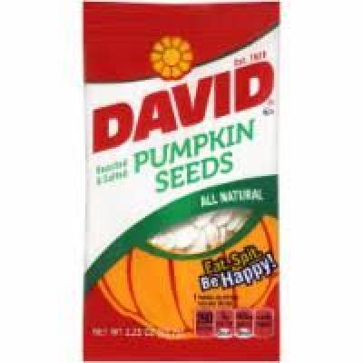 David Pumpkin Seeds Roasted & Salted, 2.25 oz