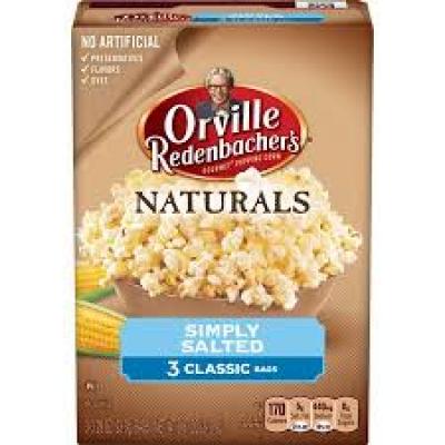 Orville Redenbacher's Natural Salted Popcorn, 3.5 oz 