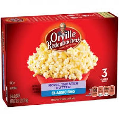 Orville Redenbacher's Movie Theater Butter Classic Bag Gourmet Popping Corn, 9.87 oz