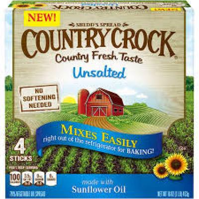 Country Crock Unsalted Sunflower Oil Butter, 16 oz