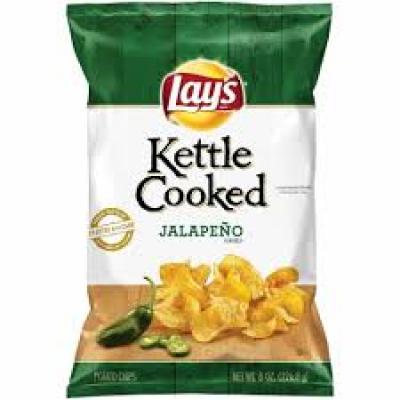 Lay's Kettle Cooked Jalapeño Potato Chips, 8 oz