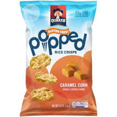 Quaker Popped Carmel Corn Rice Crisps, 3.52 oz