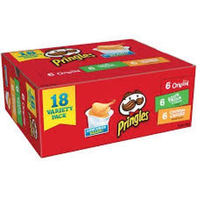 Pringles Snack Stacks Potato Crisps Chips Flavored Variety Pack, 18 ct