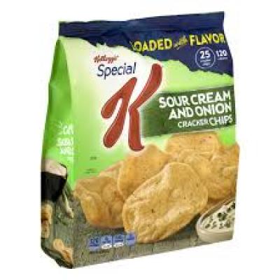 Kelloggs Special K Sour Cream & Onion Cracker Chips, 4 oz 