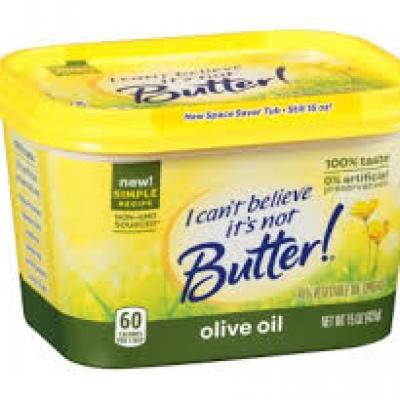 I Can't Believe It's Not Butter! Olive Oil Spread, 15 Oz Plastic Tub