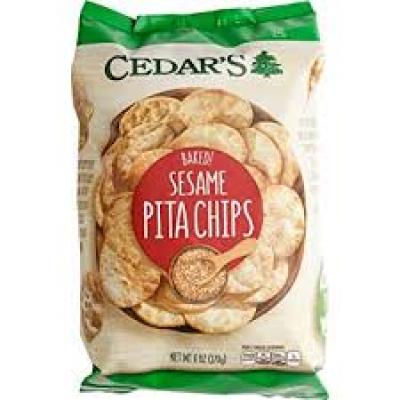 Cedar's Baked! Sesame Pita Chips, 6 oz