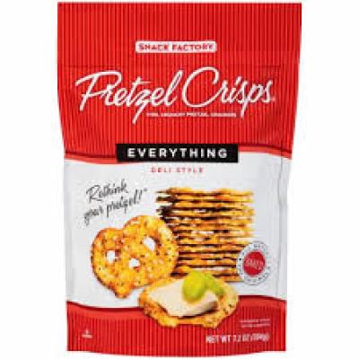 Snack Factory Everything Pretzel Crisps, 7.2 oz