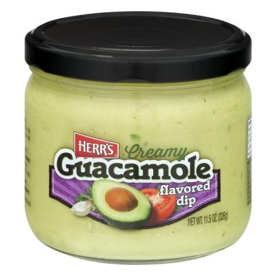 Herr's Flavored Dip Creamy Guacamole, 11.5 oz