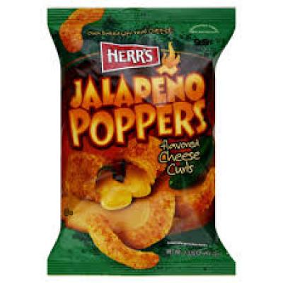 Herr's Products Jalapeno Poppers Cheese Curls, 7 oz