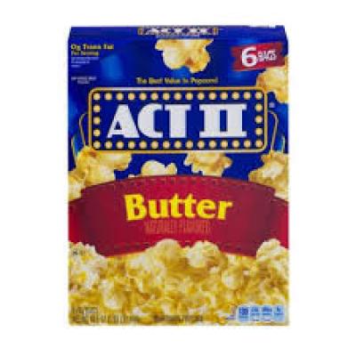 Act II Microwave Popcorn Butter, 6 ct 