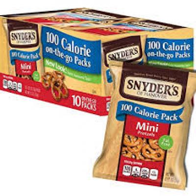 Snyder's Of Hanover 100 Calorie Pack Mini Pretzels, 10 pack