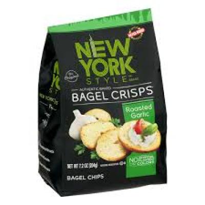 New York Style Garlic Bagel Crisps, 7.2 oz