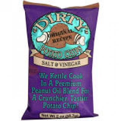 Dirty Potato Chips Salt and Vinegar, 2 oz