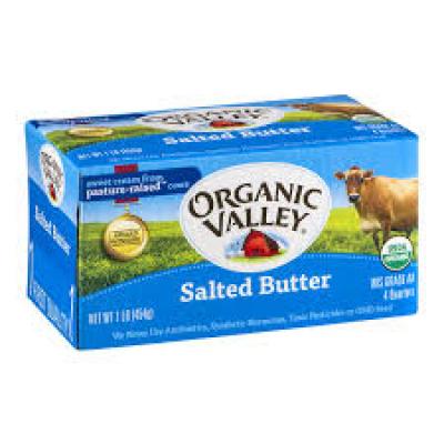 Organic Valley Salted Quarters Butter, 16 oz