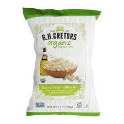 G.H. Cretors Organic Popped Extra Virgin Olive Oil Corn Popcorn, 4.4 oz