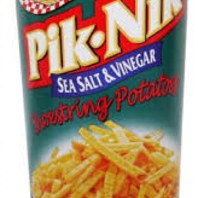 Pik Nik Sea Salt And Vinegar Shoestring Potatoes, 8.5 oz