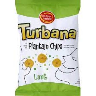 Turbana Chips Plantain Lightly Salted, Lemon, 7 oz 