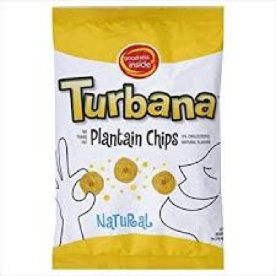 Turbana Chips Plantain Lightly Salted, Garlic, 7 oz 