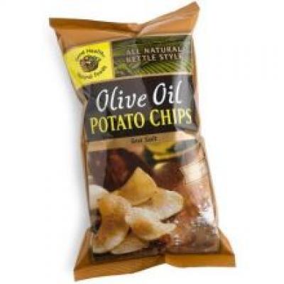 Good Health All Natural Kettle Style Sea Salt Olive Oil Potato Chips, 5 oz