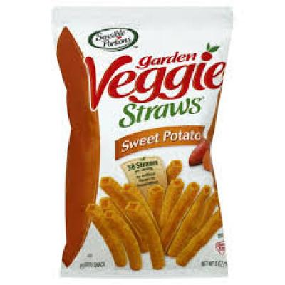 Sensible Portions Straws, Garden Veggie, Sweet Potato, 5 oz