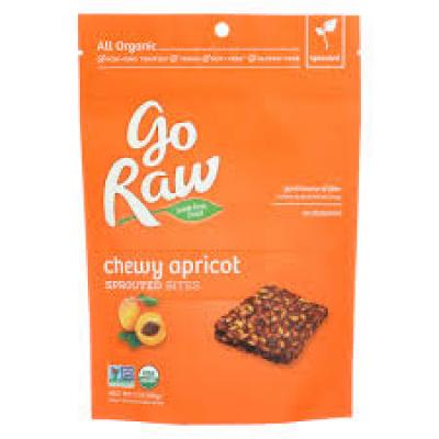 Go Raw Organic Fruit Snacks, Chewy Apricot Sprouted Bites, 3 oz