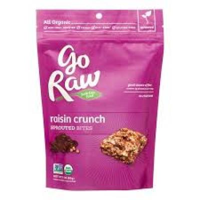 Go Raw Organic Sprouted Bites, Raisin Crunch, 3 oz