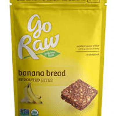 Go Raw Organic Sprouted Bites, Banana Bread, 3 oz