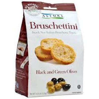 Asturi Bruschettini, Black and Green Olives, 4.23 oz