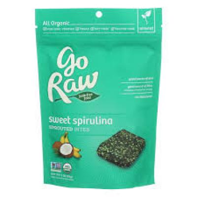 Go Raw Sweet Spirulina Sprouted Bites Package, 3 oz