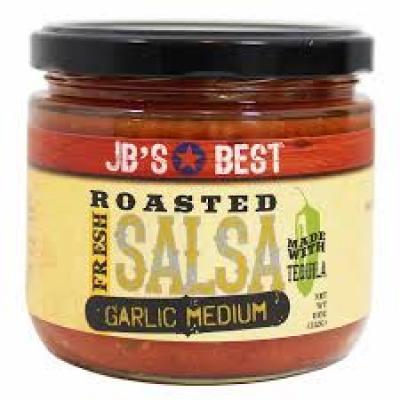 JB's Best Tequila-Infused Salsa Medium Roasted Garlic, 11 oz