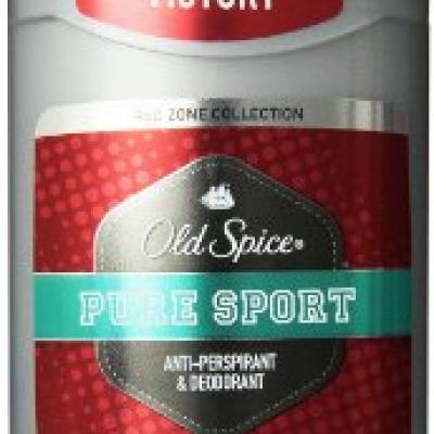 Old Spice Anti-Perspirant & Deodorant Invisible Solid Pure Sport, 2.6 oz