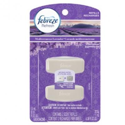 Febreze Set & Refresh Mediterranean Lavender Air Freshener Refill (2 Count; 5.5 Ml Each)