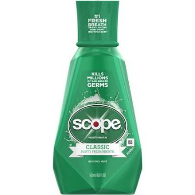 Scope Classic Original Mint Flavor Mouthwash, 16.9 fl oz