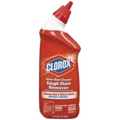 Clorox Manual Toilet Bowl Cleaner for Tough Stains, 24 fl oz