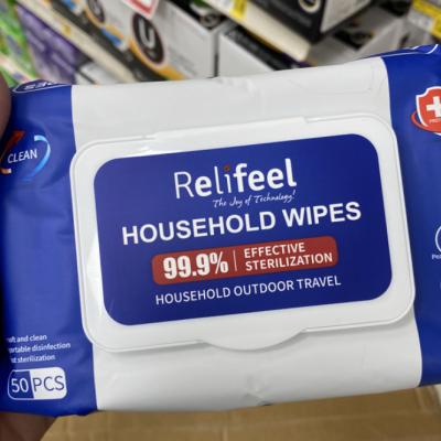 Relifeel Household Wipes, 50 ct