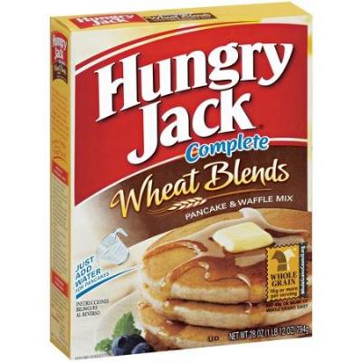 Hungry Jack Pancake and Waffle Complete Wheat Blends, 28 oz