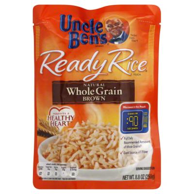 Uncle Ben's Ready Rice Natural Whole Grain Brown, 8.8 oz