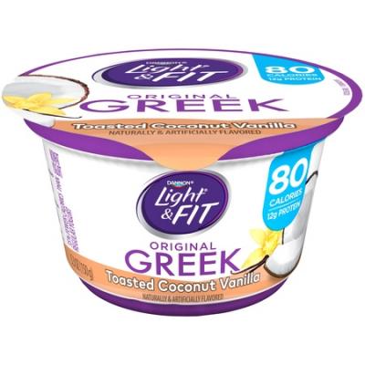 Dannon Light & Fit Toasted Coconut Vanilla Nonfat Yogurt, 5.3 oz