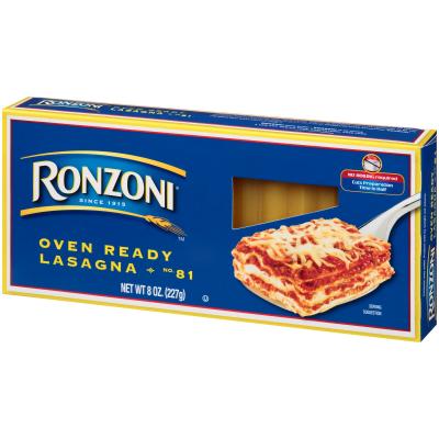 Ronzoni Oven-Ready Lasagna, 8 oz