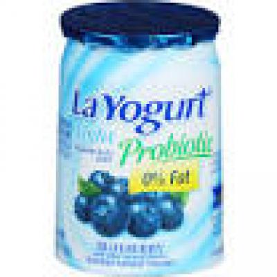 La Yogurt Probiotic Original Nonfat Yogurt Blueberry, 6 oz