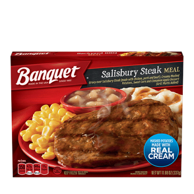 Banquet Classic Dinner, Salisbury Steak Meal, 11.8 oz