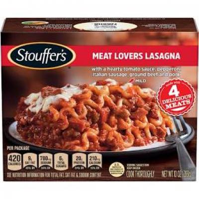 Stouffer’s Classics Meat Lover’s Lasagna, 10 oz