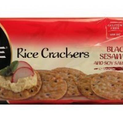 Ka-Me Black Sesame And Soy Sauce Rice Crackers, 3.5 oz