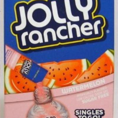 Jolly Rancher Watermelon Singles to Go! Sugar Free Drink Mix, 6 ct