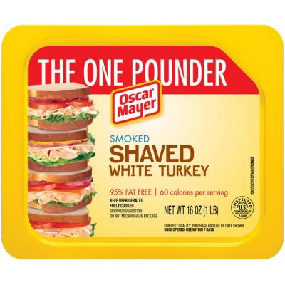 Oscar Mayer Turkey White, Shaved, Smoked, 16 oz