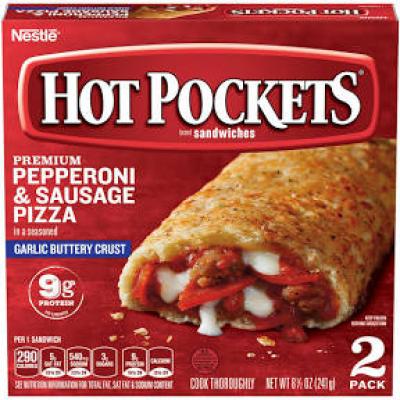 Hot Pockets Pepperoni and Sausage Pizza, 9 oz