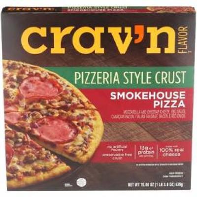 Crav’n Flavor Pizzeria Style Crust Smokehouse Pizza, 19 oz